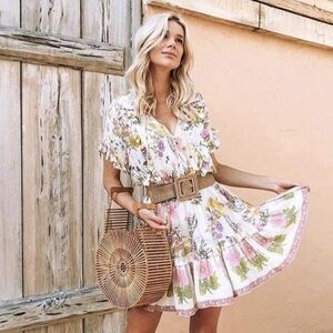 Spell & The Gypsy Wild Bloom play dress in cream